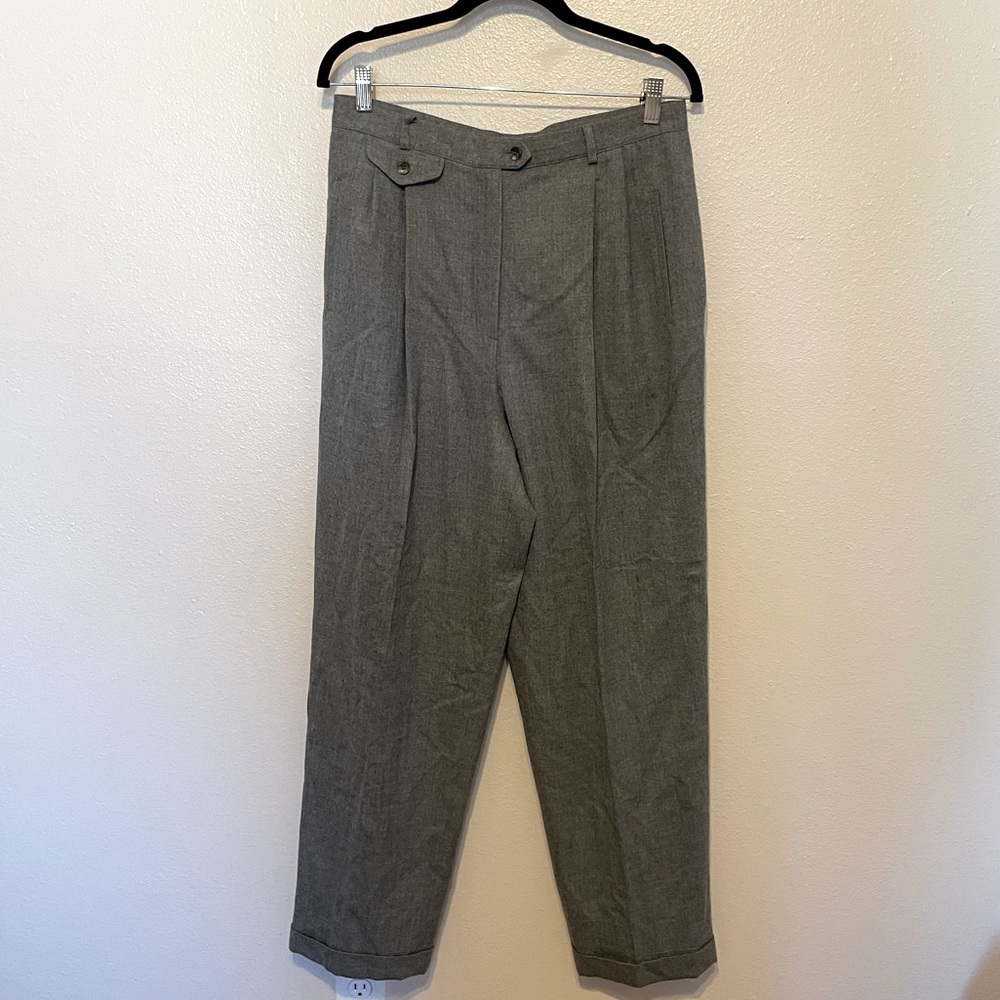 Lauren Ralph Lauren Women’s Worsted Wool Trousers Size 14 30” Inseam EUC